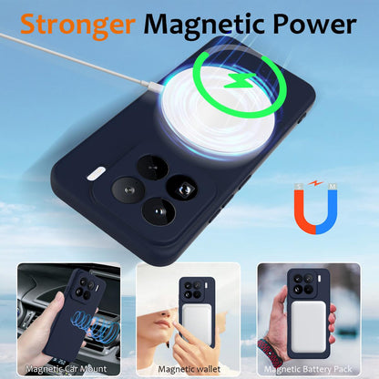 Xiaomi 15 Pro Shockproof Silicone MagSafe Phone Case with Microfibre Lining Magnetic Cover