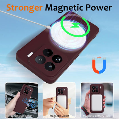 Xiaomi 15 Pro Shockproof Silicone MagSafe Phone Case with Microfibre Lining Magnetic Cover