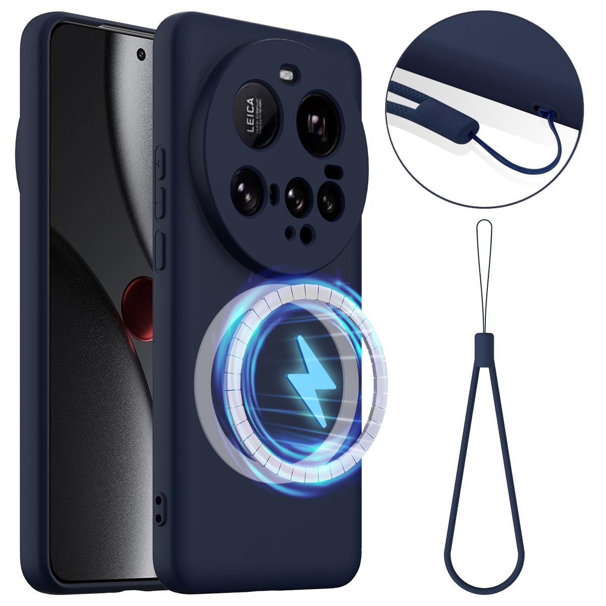 Xiaomi 15 Ultra Shockproof Silicone MagSafe Phone Case with Microfibre Lining Magnetic Cover