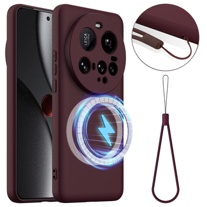 Xiaomi 15 Ultra Shockproof Silicone MagSafe Phone Case with Microfibre Lining Magnetic Cover