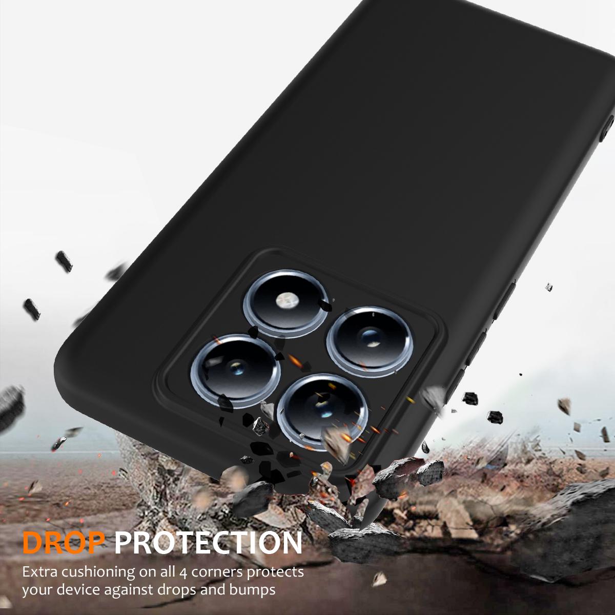 Xiaomi 14T Pro Shockproof Silicone MagSafe Phone Case with Microfibre Lining Magnetic Cover