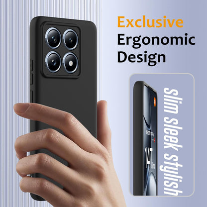 Xiaomi 14T Pro Shockproof Silicone MagSafe Phone Case with Microfibre Lining Magnetic Cover