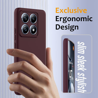 Xiaomi 14T Pro Shockproof Silicone MagSafe Phone Case with Microfibre Lining Magnetic Cover