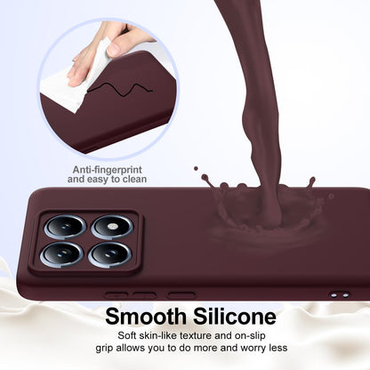 Xiaomi 14T Pro Shockproof Silicone MagSafe Phone Case with Microfibre Lining Magnetic Cover