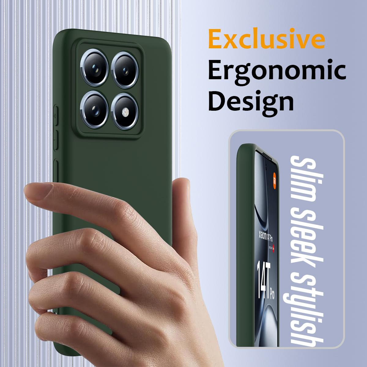 Xiaomi 14T Pro Shockproof Silicone MagSafe Phone Case with Microfibre Lining Magnetic Cover