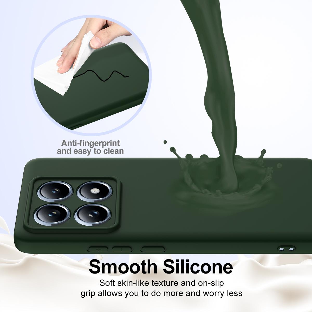 Xiaomi 14T Pro Shockproof Silicone MagSafe Phone Case with Microfibre Lining Magnetic Cover
