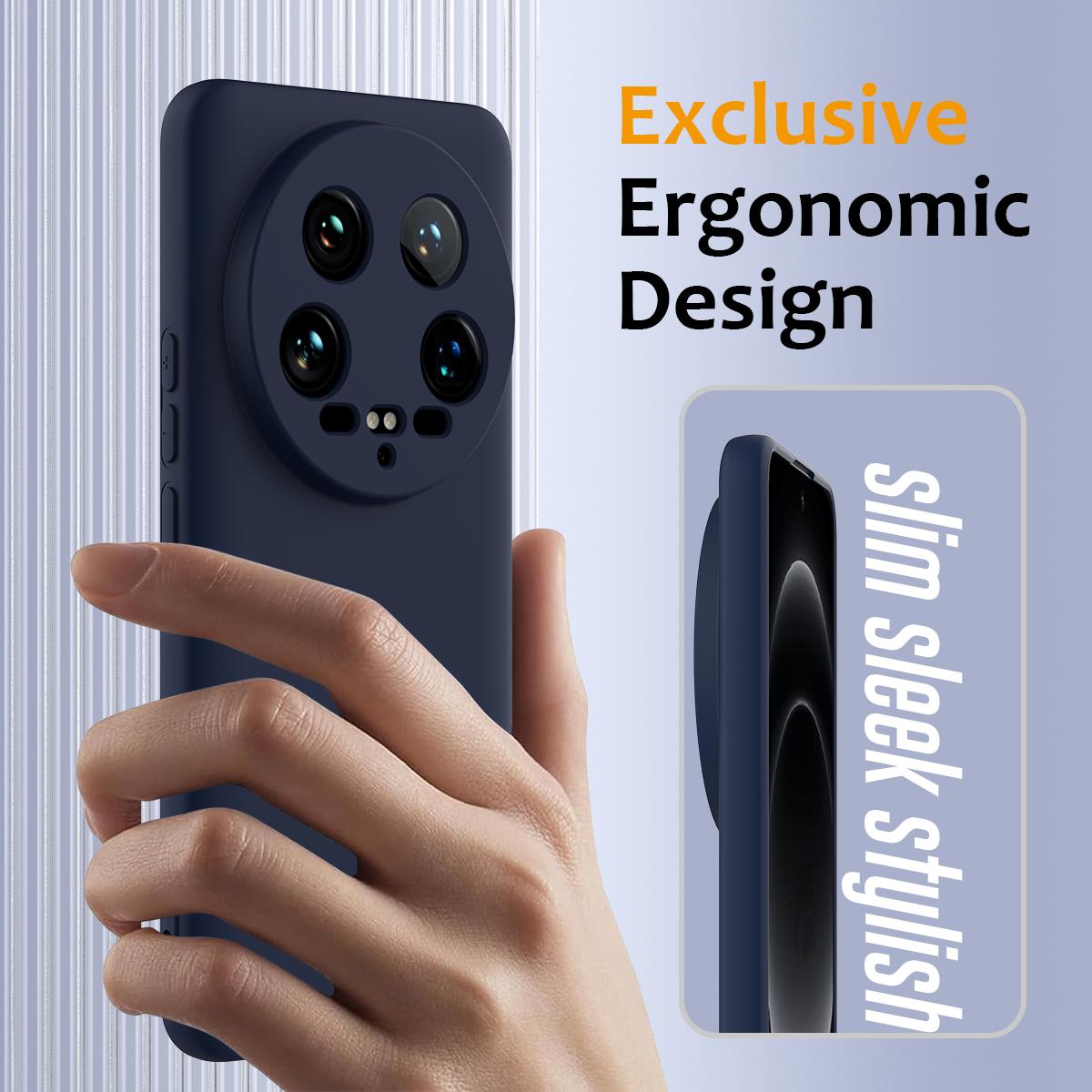 Xiaomi 14 Ultra Shockproof Silicone MagSafe Phone Case with Microfibre Lining Magnetic Cover