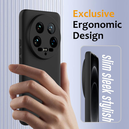 Xiaomi 14 Ultra Shockproof Silicone MagSafe Phone Case with Microfibre Lining Magnetic Cover