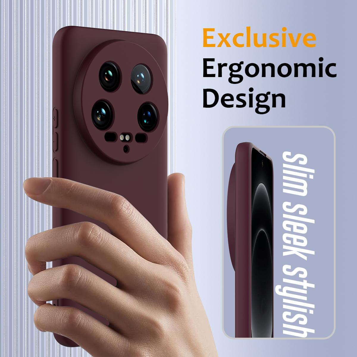Xiaomi 14 Ultra Shockproof Silicone MagSafe Phone Case with Microfibre Lining Magnetic Cover