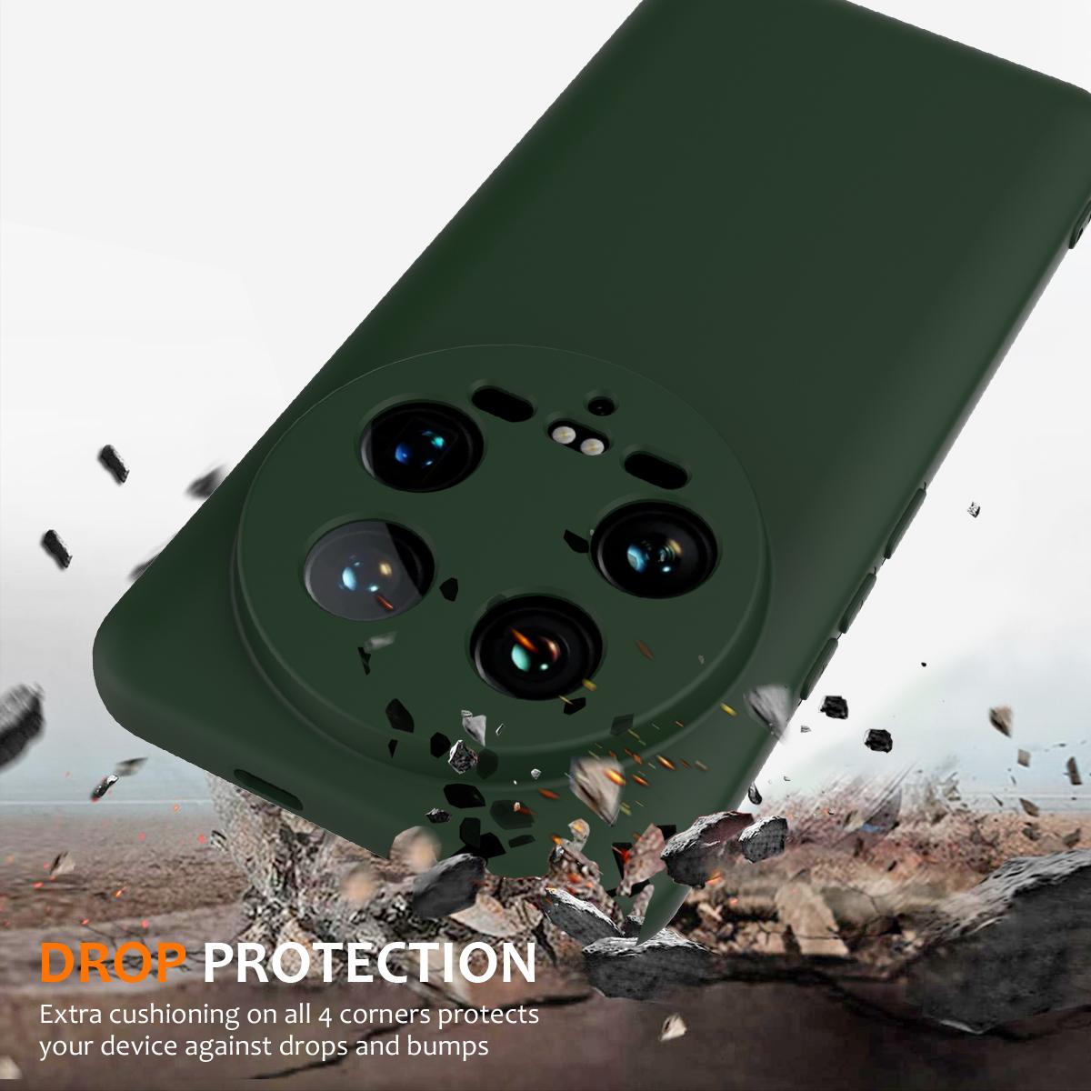 Xiaomi 14 Ultra Shockproof Silicone MagSafe Phone Case with Microfibre Lining Magnetic Cover