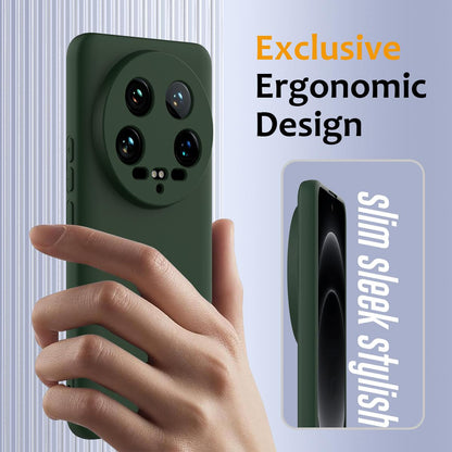 Xiaomi 14 Ultra Shockproof Silicone MagSafe Phone Case with Microfibre Lining Magnetic Cover