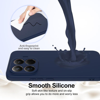 Xiaomi 15T Pro Shockproof Silicone MagSafe Phone Case with Microfibre Lining Magnetic Cover