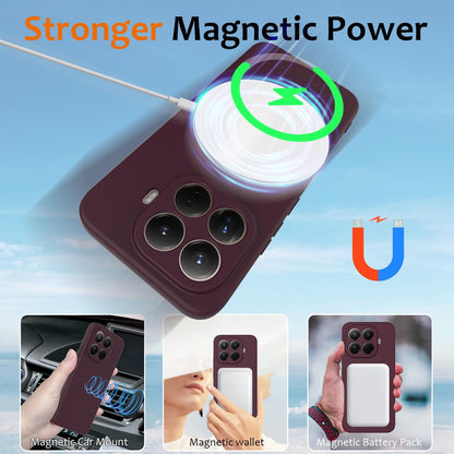 Xiaomi 15T Pro Shockproof Silicone MagSafe Phone Case with Microfibre Lining Magnetic Cover