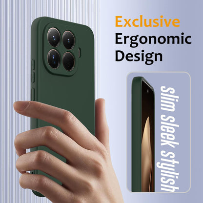 Xiaomi 15T Pro Shockproof Silicone MagSafe Phone Case with Microfibre Lining Magnetic Cover