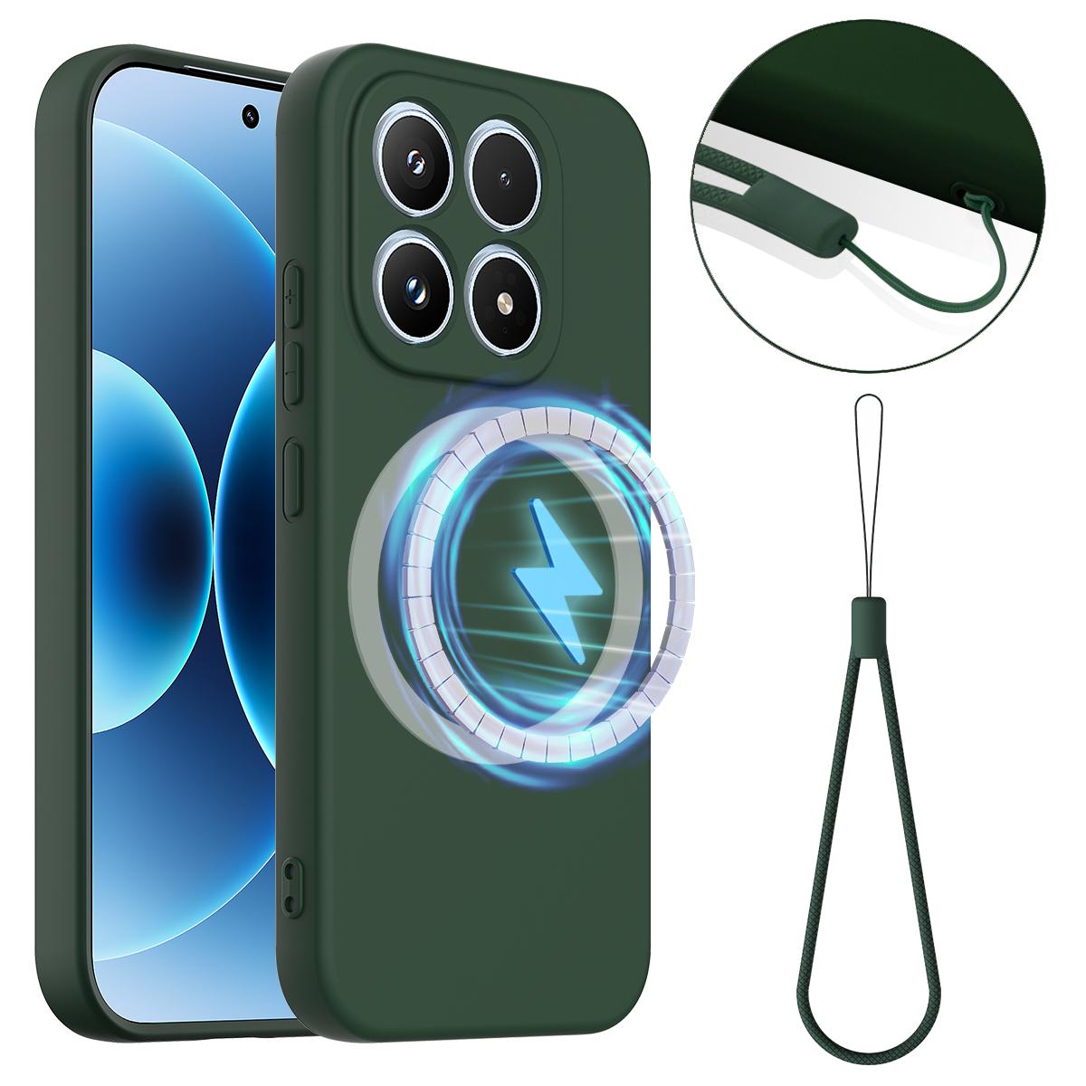 Xiaomi 17 Shockproof Silicone MagSafe Phone Case with Microfibre Lining Magnetic Cover