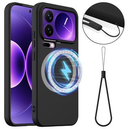 Xiaomi 17 Pro Shockproof Silicone MagSafe Phone Case with Microfibre Lining Magnetic Cover