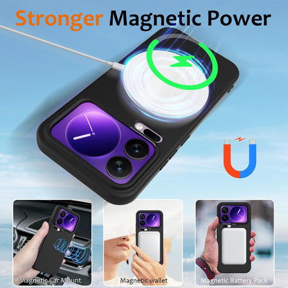 Xiaomi 17 Pro Shockproof Silicone MagSafe Phone Case with Microfibre Lining Magnetic Cover
