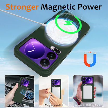 Xiaomi 17 Pro Shockproof Silicone MagSafe Phone Case with Microfibre Lining Magnetic Cover