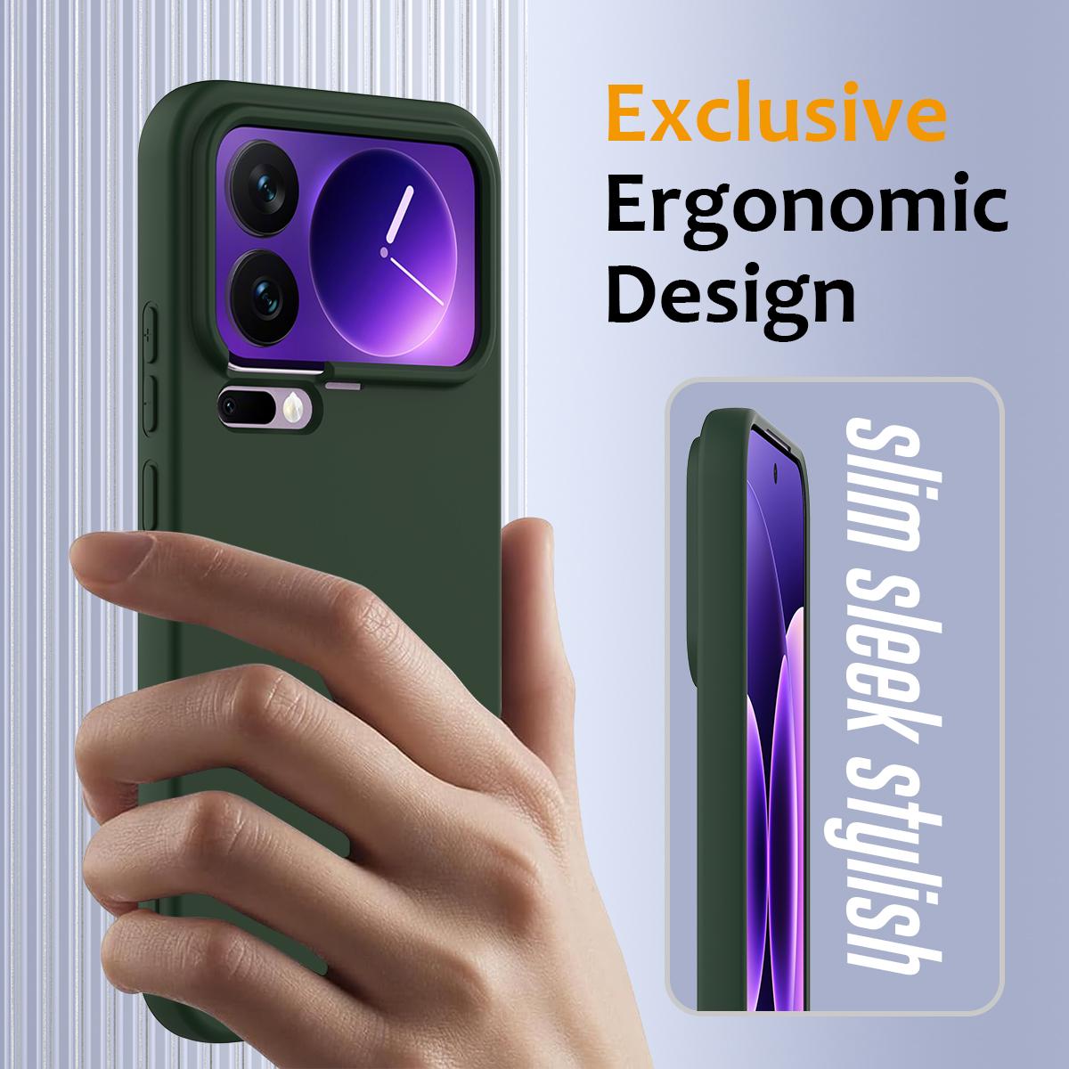 Xiaomi 17 Pro Shockproof Silicone MagSafe Phone Case with Microfibre Lining Magnetic Cover
