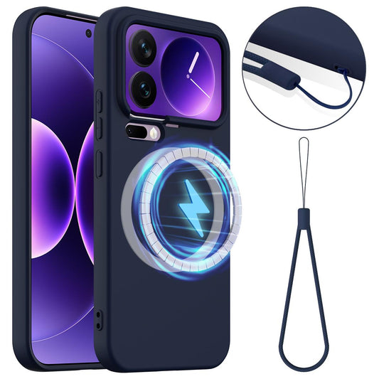 Xiaomi 17 Pro Max Shockproof Silicone MagSafe Phone Case with Microfibre Lining Magnetic Cover