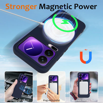 Xiaomi 17 Pro Max Shockproof Silicone MagSafe Phone Case with Microfibre Lining Magnetic Cover
