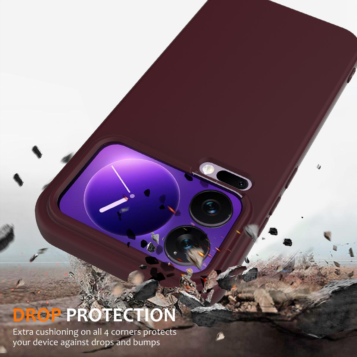 Xiaomi 17 Pro Max Shockproof Silicone MagSafe Phone Case with Microfibre Lining Magnetic Cover