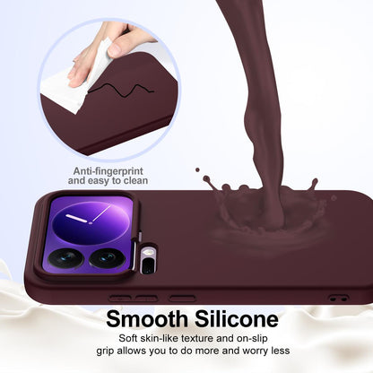 Xiaomi 17 Pro Max Shockproof Silicone MagSafe Phone Case with Microfibre Lining Magnetic Cover