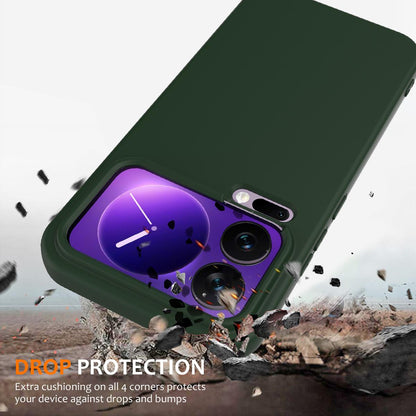 Xiaomi 17 Pro Max Shockproof Silicone MagSafe Phone Case with Microfibre Lining Magnetic Cover