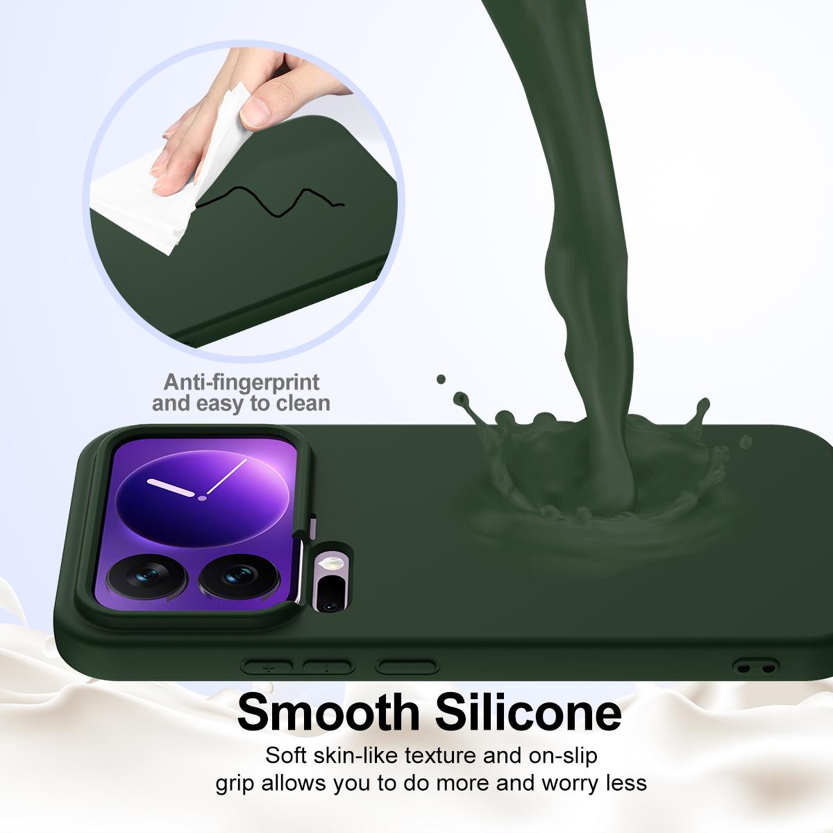 Xiaomi 17 Pro Max Shockproof Silicone MagSafe Phone Case with Microfibre Lining Magnetic Cover
