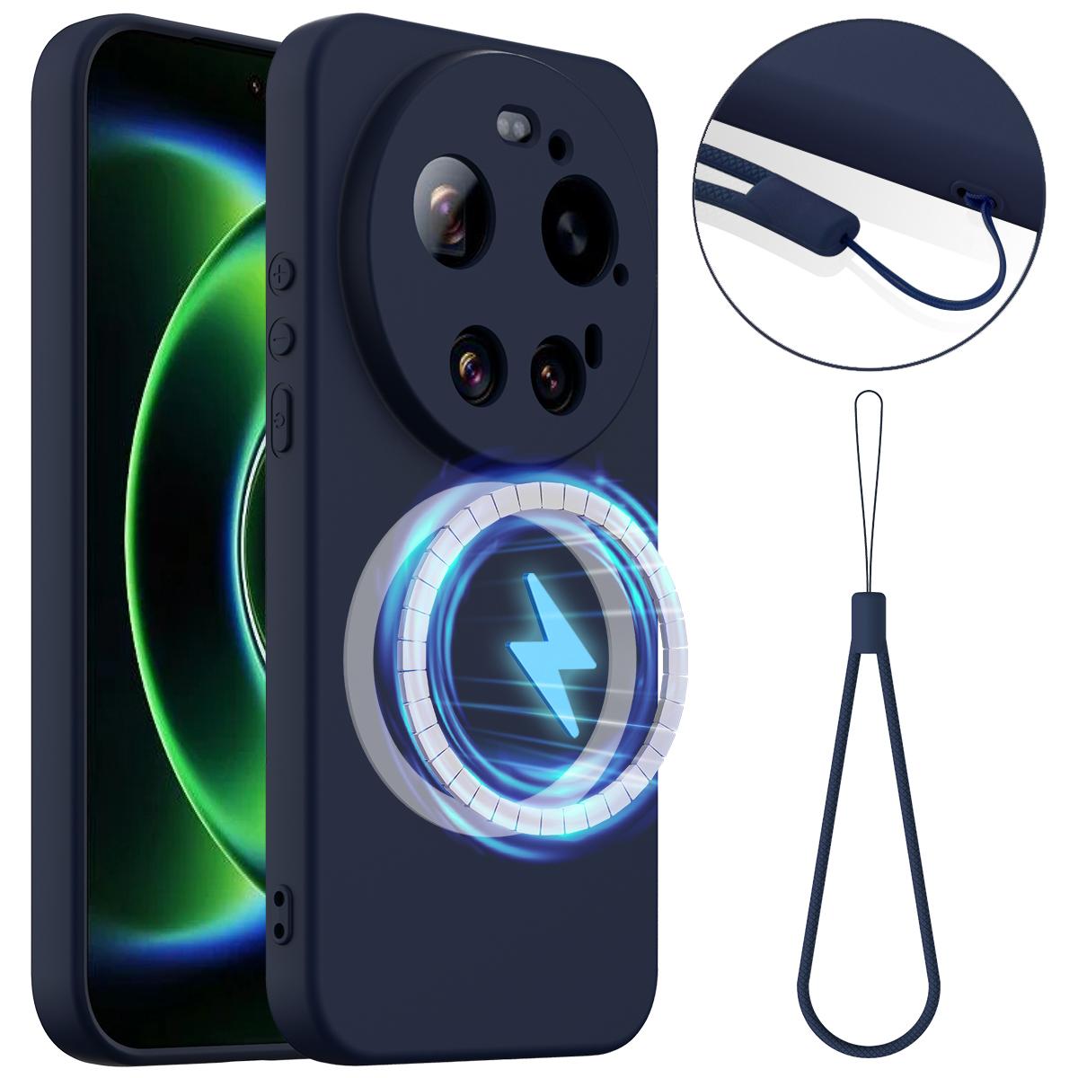 Xiaomi 17 Ultra Shockproof Silicone MagSafe Phone Case with Microfibre Lining Magnetic Cover