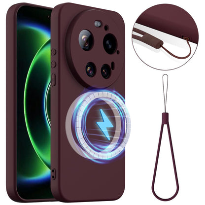 Xiaomi 17 Ultra Shockproof Silicone MagSafe Phone Case with Microfibre Lining Magnetic Cover