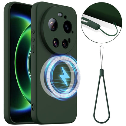 Xiaomi 17 Ultra Shockproof Silicone MagSafe Phone Case with Microfibre Lining Magnetic Cover