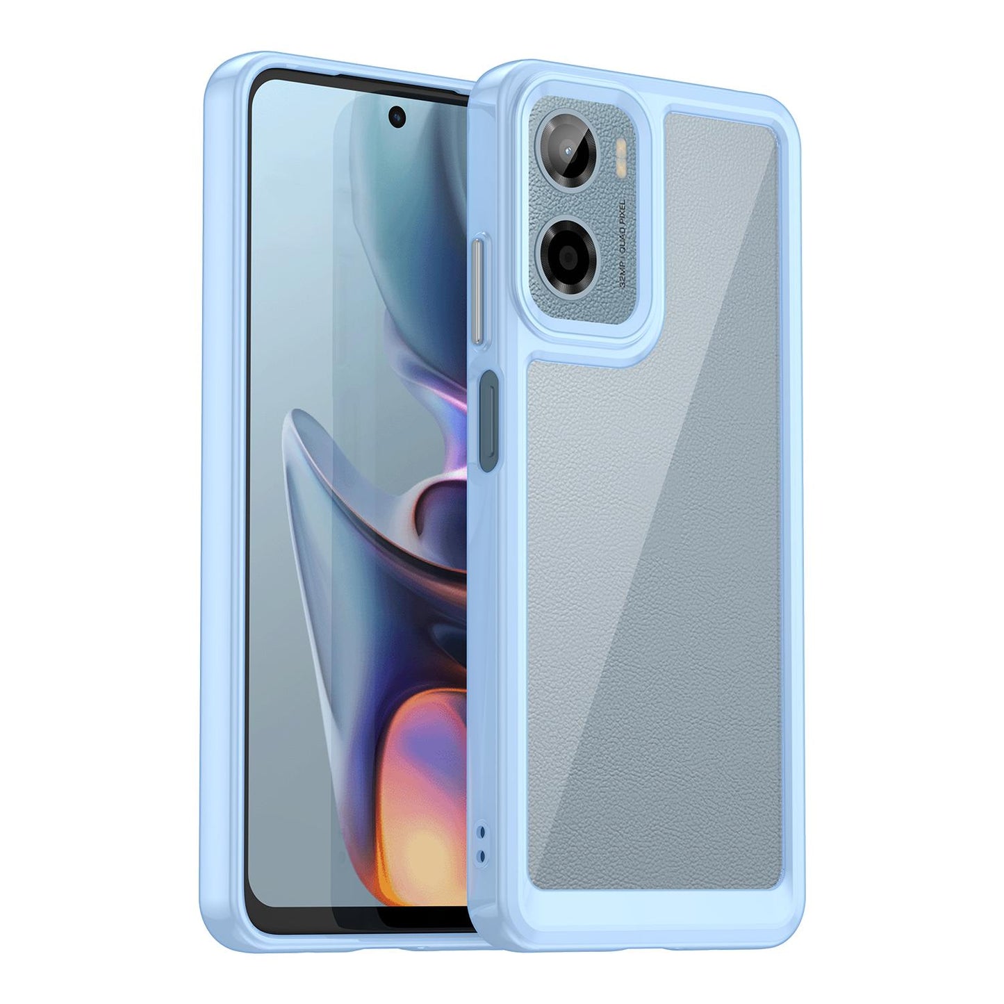 Motorola Moto G05 Acrylic Hybrid TPU Protective Phone Case, Colourful Series Shockproof Cover