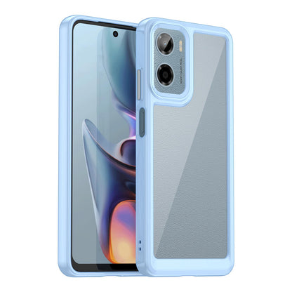 Motorola Moto G05 Acrylic Hybrid TPU Protective Phone Case, Colourful Series Shockproof Cover