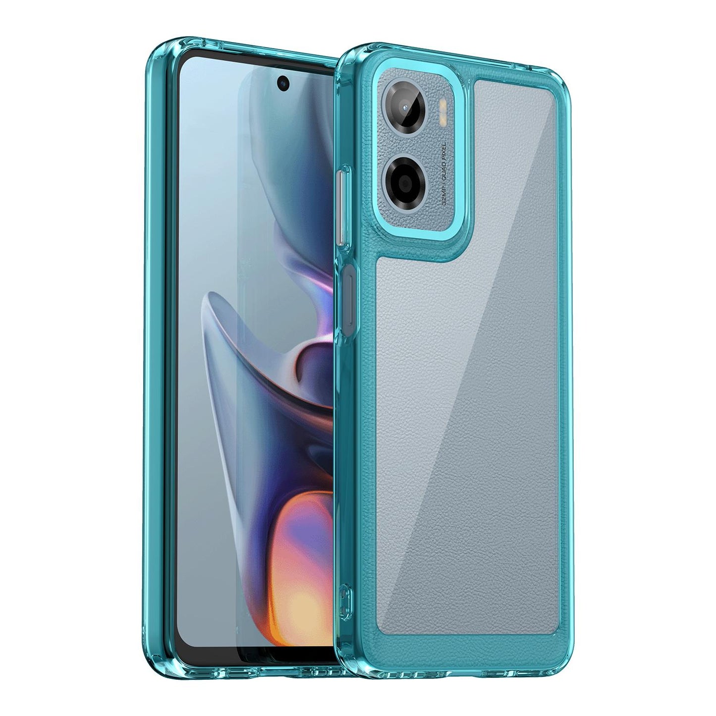 Motorola Moto G05 Acrylic Hybrid TPU Protective Phone Case, Colourful Series Shockproof Cover