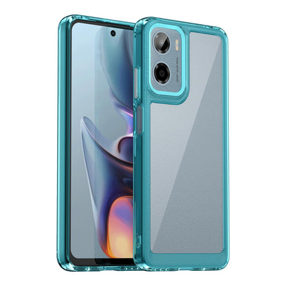Motorola Moto G05 Acrylic Hybrid TPU Protective Phone Case, Colourful Series Shockproof Cover