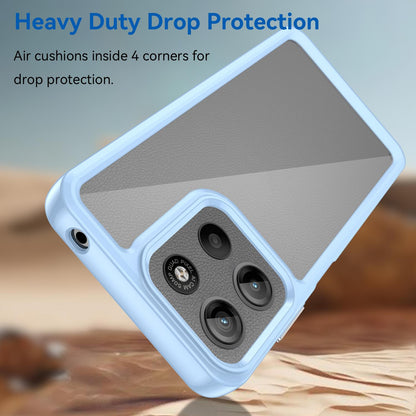 Motorola Moto G15 Acrylic Hybrid TPU Protective Phone Case, Colourful Series Shockproof Cover