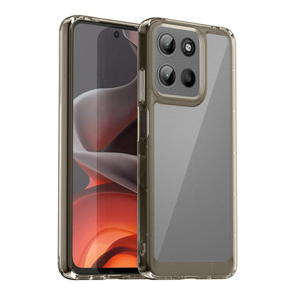 Motorola Moto G15 Acrylic Hybrid TPU Protective Phone Case, Colourful Series Shockproof Cover