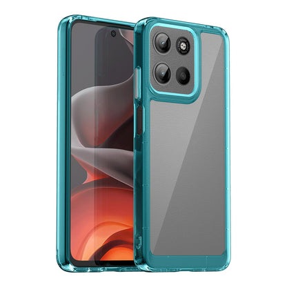 Motorola Moto G15 Acrylic Hybrid TPU Protective Phone Case, Colourful Series Shockproof Cover