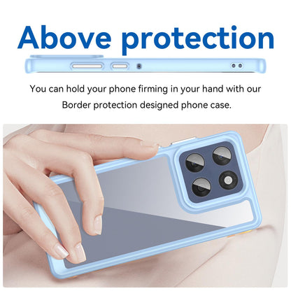 Motorola Edge 60 Fusion Acrylic Hybrid TPU Protective Phone Case, Colourful Series Shockproof Cover