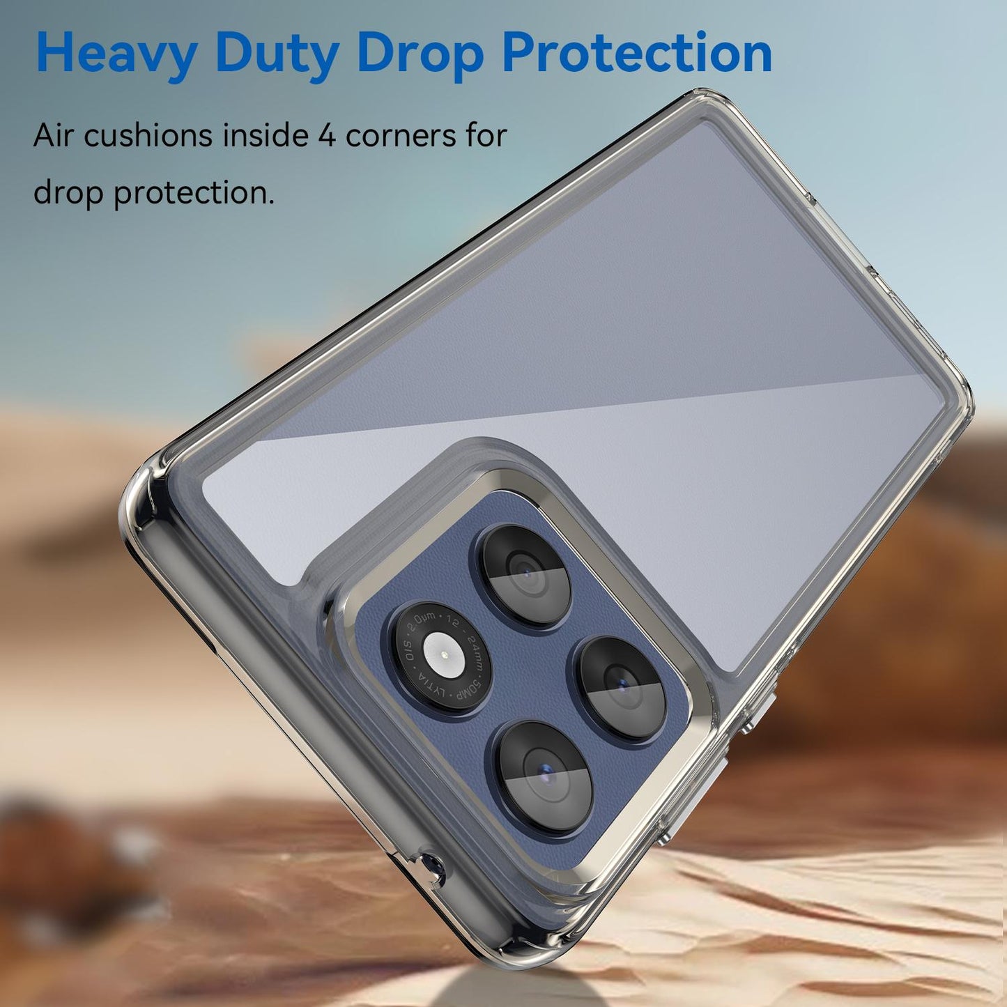 Motorola Edge 60 Fusion Acrylic Hybrid TPU Protective Phone Case, Colourful Series Shockproof Cover