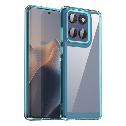Motorola Edge 60 Fusion Acrylic Hybrid TPU Protective Phone Case, Colourful Series Shockproof Cover