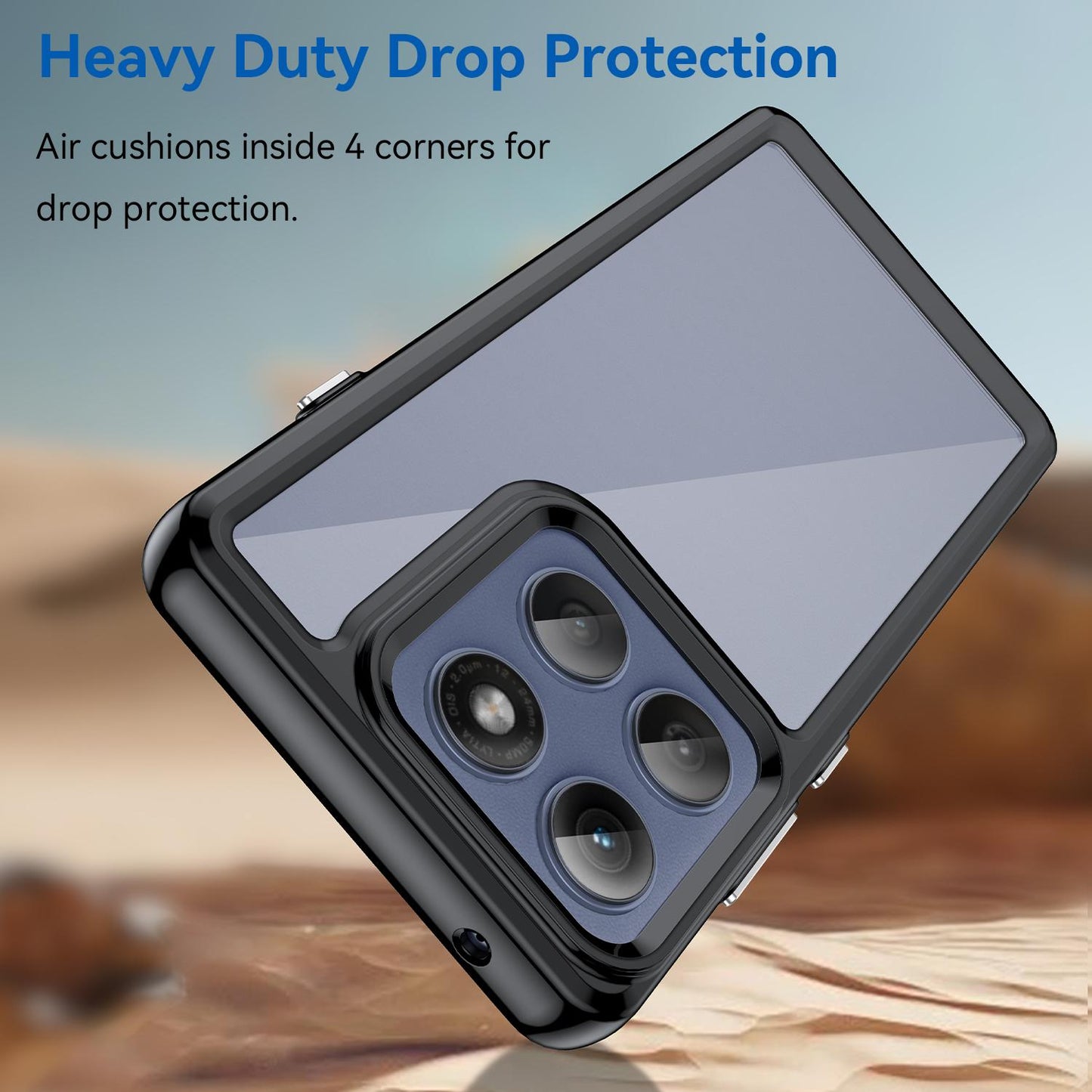 Motorola Edge 60 Pro Acrylic Hybrid TPU Protective Phone Case, Colourful Series Shockproof Cover