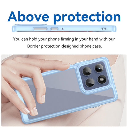 Motorola Edge 60 Pro Acrylic Hybrid TPU Protective Phone Case, Colourful Series Shockproof Cover