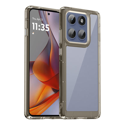 Motorola Edge 60 Pro Acrylic Hybrid TPU Protective Phone Case, Colourful Series Shockproof Cover