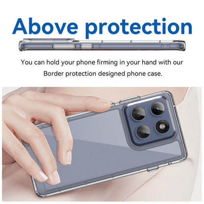Motorola Edge 60 Pro Acrylic Hybrid TPU Protective Phone Case, Colourful Series Shockproof Cover