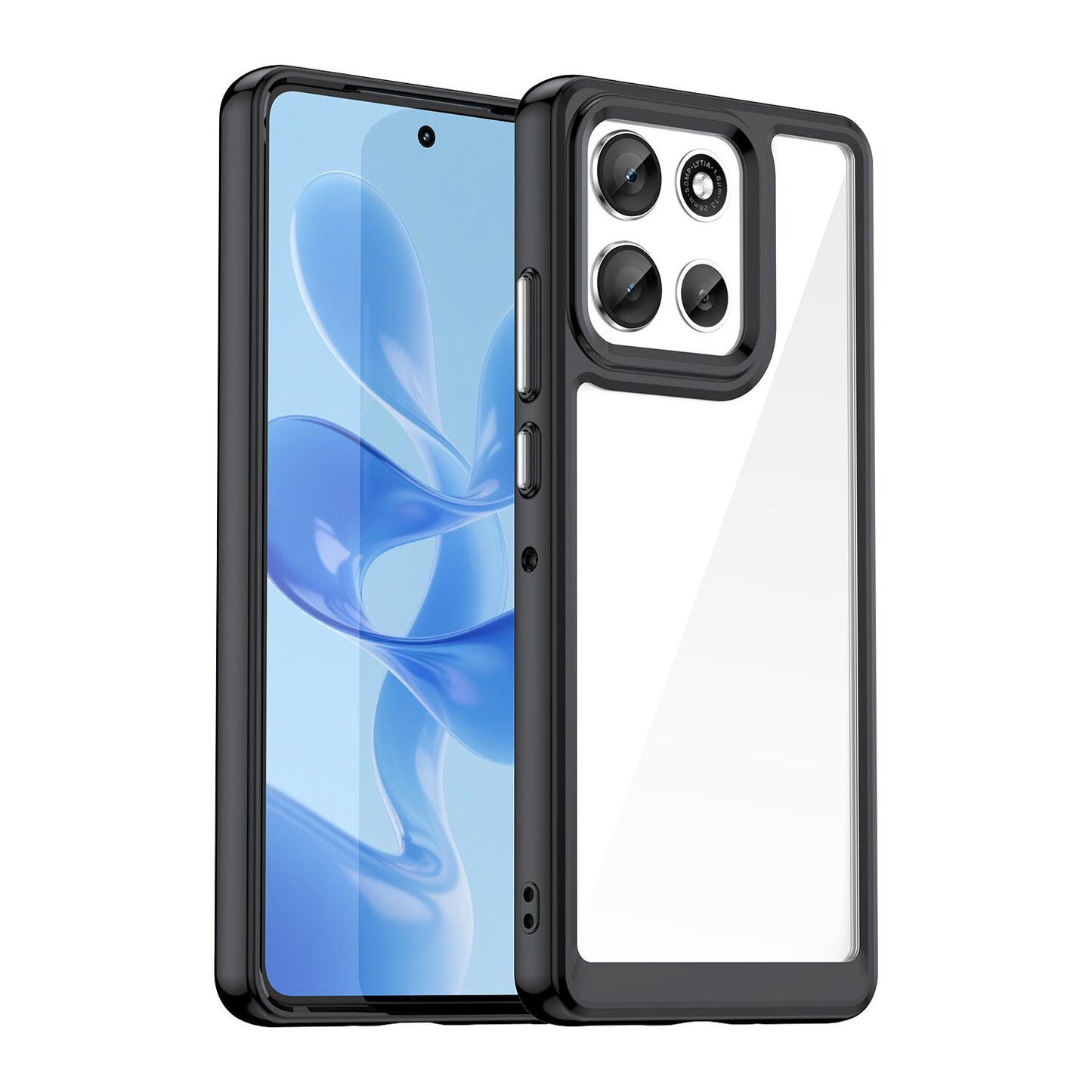 Motorola Moto G86 5G Acrylic Hybrid TPU Protective Phone Case, Colourful Series Shockproof Cover