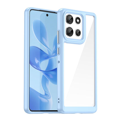 Motorola Moto G86 5G Acrylic Hybrid TPU Protective Phone Case, Colourful Series Shockproof Cover