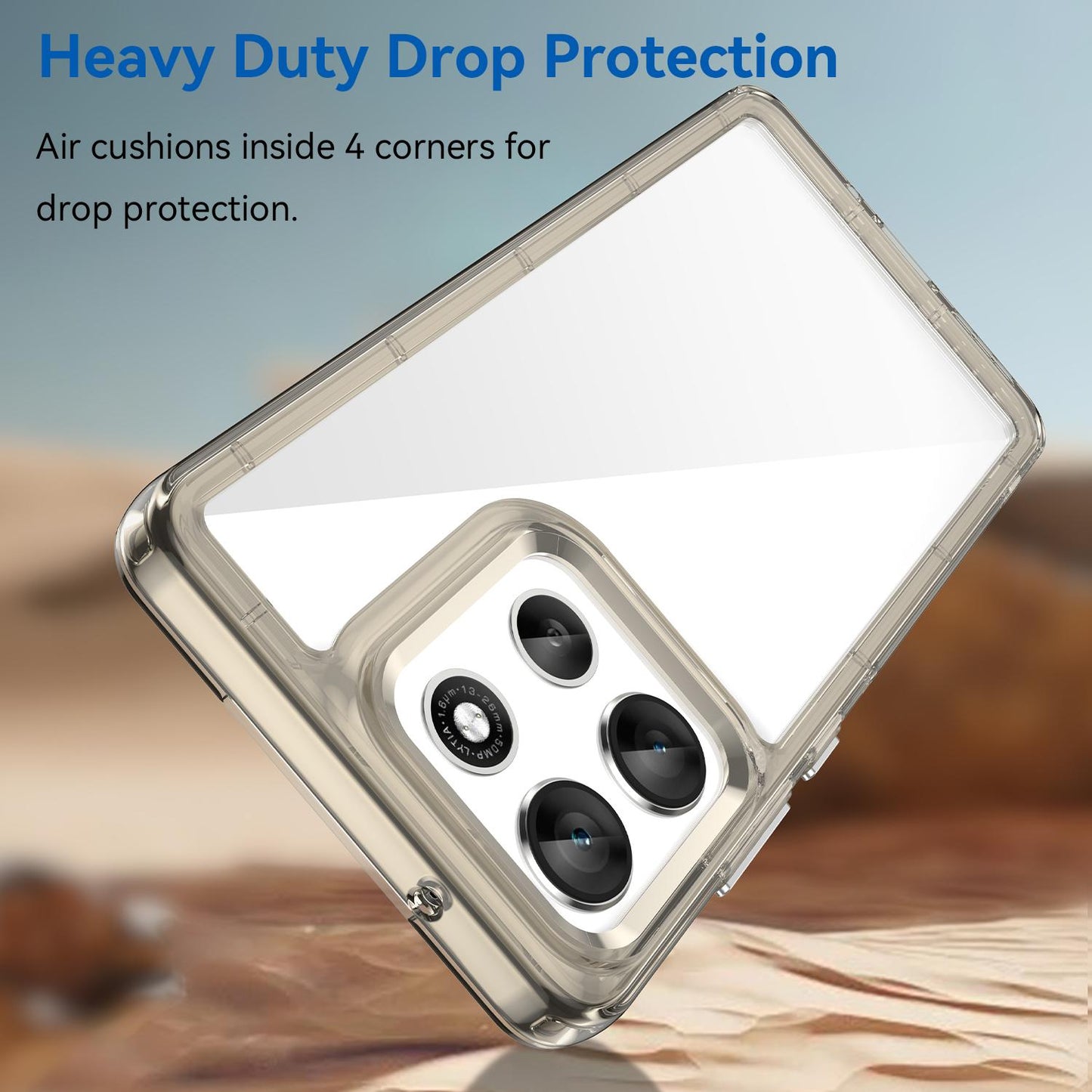 Motorola Moto G86 5G Acrylic Hybrid TPU Protective Phone Case, Colourful Series Shockproof Cover