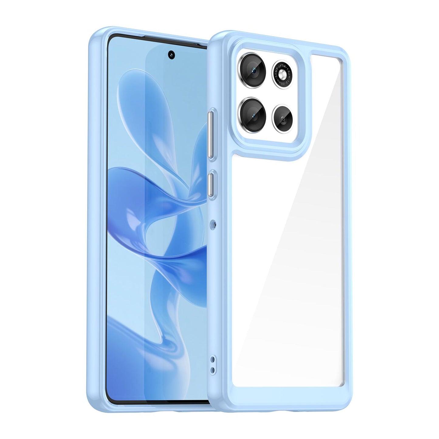 Motorola Moto G100 Pro 5G Acrylic Hybrid TPU Protective Phone Case, Colourful Series Shockproof Cover